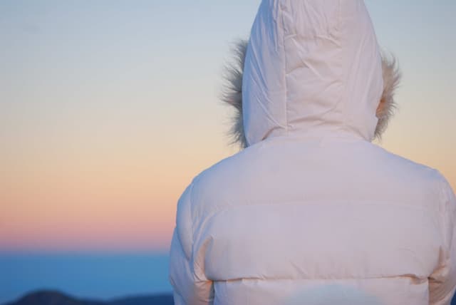 Fluffy White Jacket